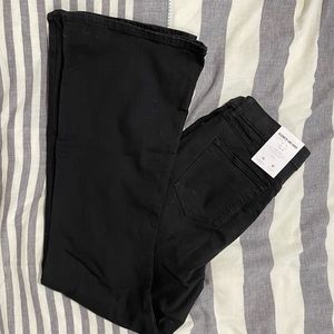 Elizabeth and James Organic Cotton flare leg black denim - BRAND NEW